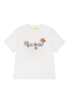Kids Funny Flowers Short Sleeve T-Shirt